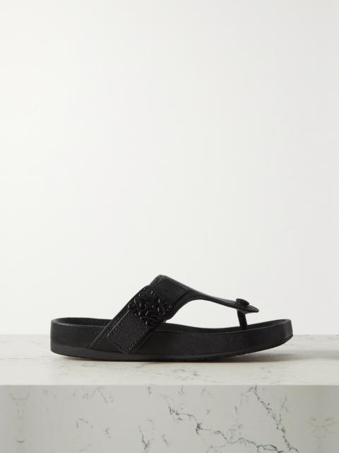 Loewe Ease Embellished Textured-leather Sandals