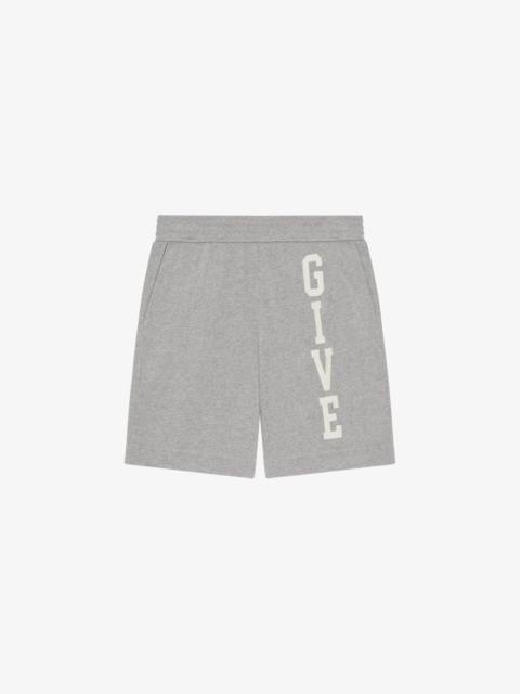 Givenchy GIVENCHY COLLEGE BERMUDA SHORTS IN FLEECE