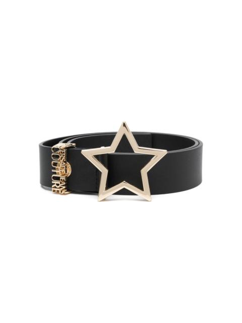 VERSACE JEANS COUTURE star-shaped buckle leather belt