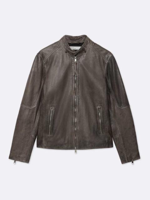 ALLSAINTS CORA SLIM FIT LEATHER JACKET
