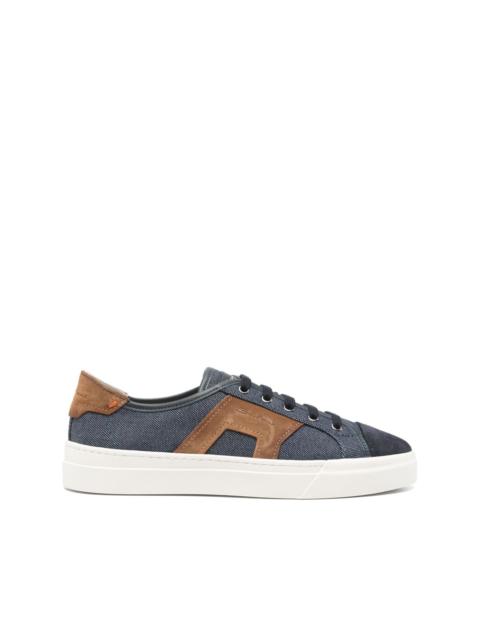 Santoni Double Buckle sneakers