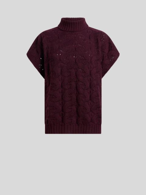 Etro WOOL-BLEND TURTLENECK SWEATER WITH PAISLEY DETAILING