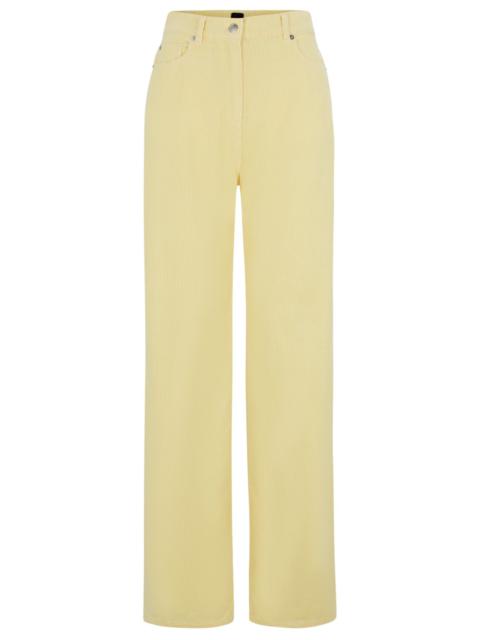 BOSS REGULAR-FIT TROUSERS IN CORDUROY