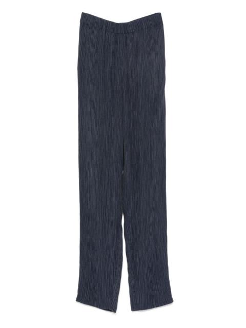 EMPORIO ARMANI plissé-effect trousers