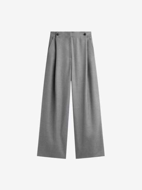 The Frankie Shop Althea Pleated Trousers - Light Grey