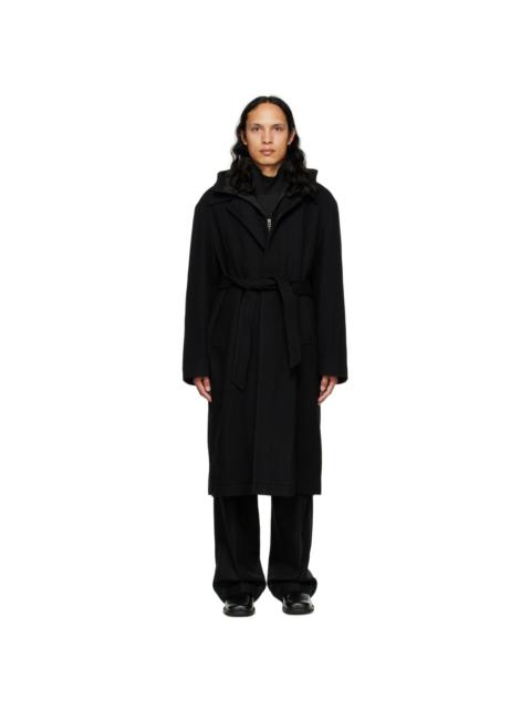 LE17SEPTEMBRE Black Hooded Coat