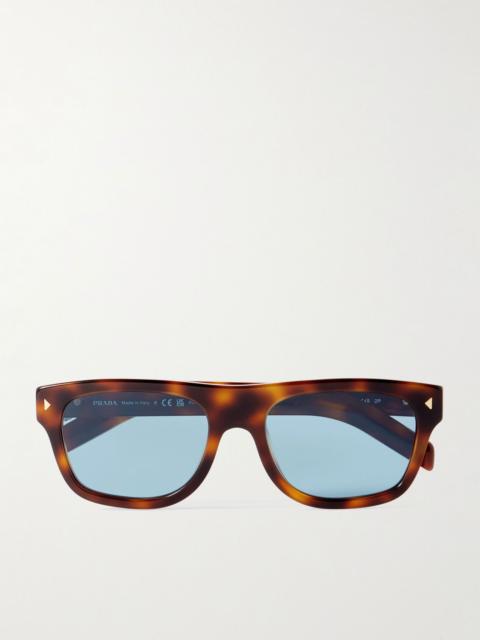 Prada D-Frame Tortoiseshell Acetate Sunglasses Tortoiseshell