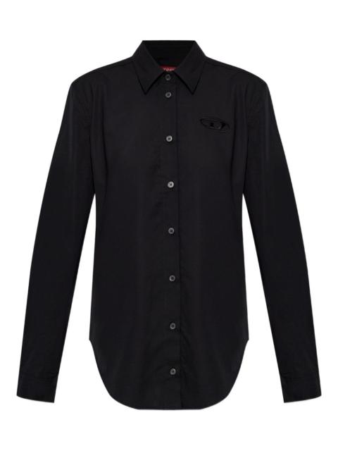 Diesel C-Ronor logo-embroidered shirt