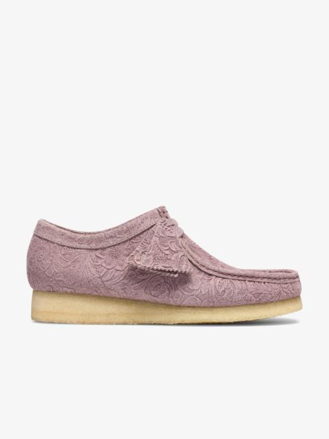 Clarks Originals Wallabee Dusty Pink Embossed