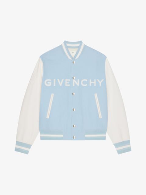 GIVENCHY VARSITY JACKET IN WOOL AND LEATHER
