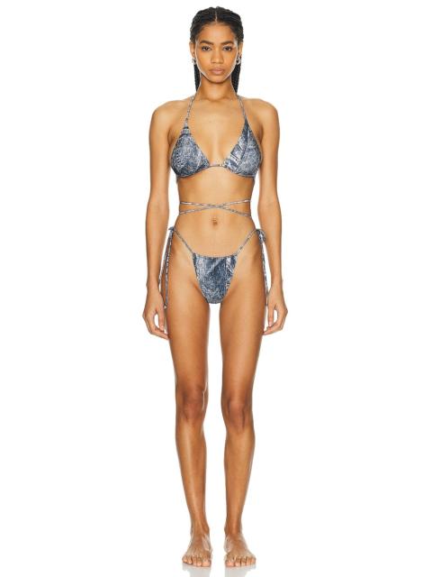 NORMA KAMALI Criss Cross Bikini Set