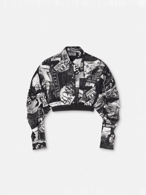 VERSACE JEANS COUTURE Magazine Crop Shirt
