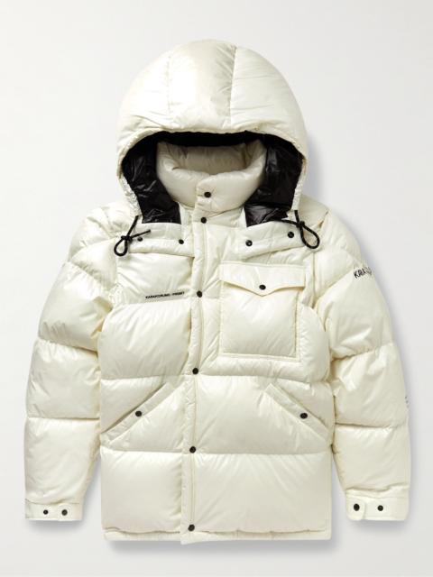 Moncler 7 Moncler FRGMT Hiroshi Fujiwara Quilted Shell Hooded Down Jacket