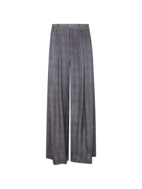 UMA WANG patterned palazzo pants