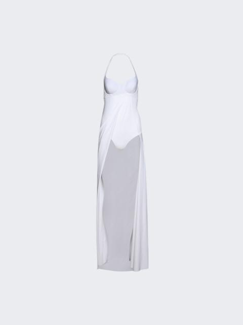BALENCIAGA Swimsuit Maxi Dress Bianco