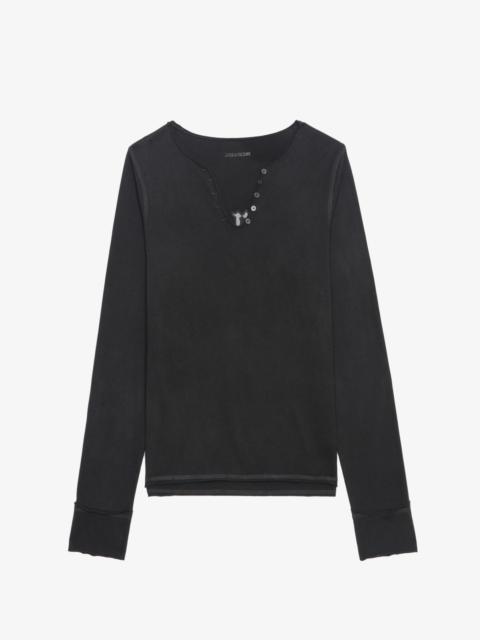 Zadig & Voltaire Henley Fishnet T-shirt
