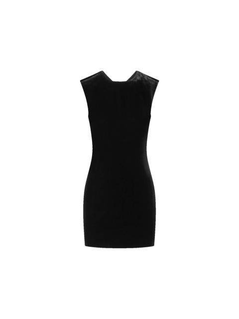 VERONICA BEARD SVETLANA VELVET MINI DRESS