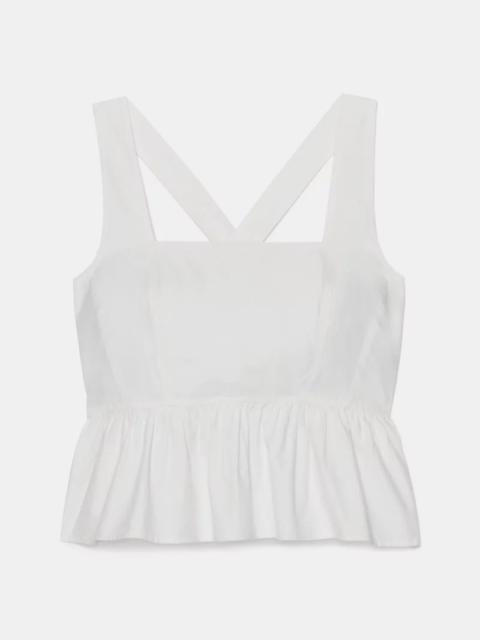 kate spade Cross-back Peplum Top