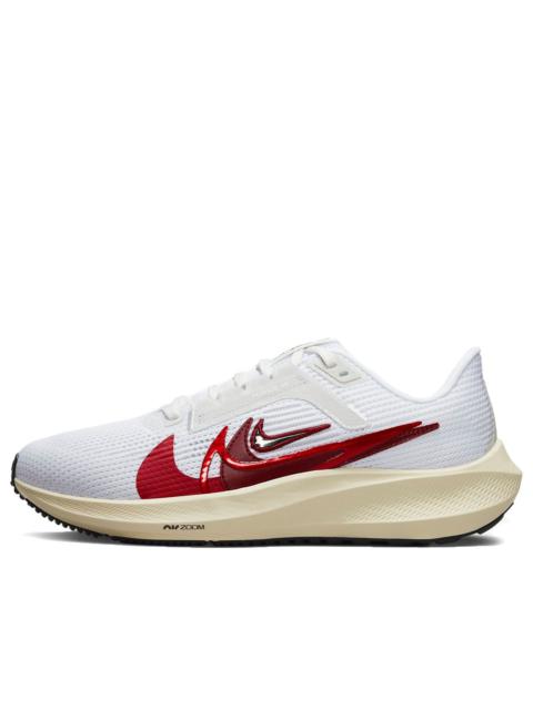 (WMNS) Nike Pegasus 40 PRM 'White Team Red' FB7703-100