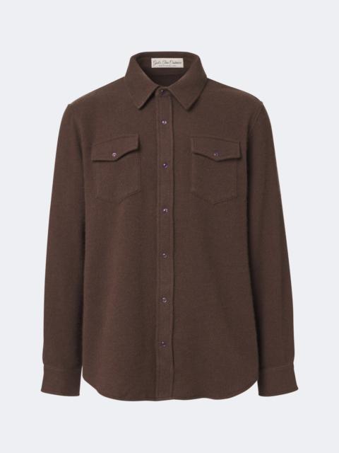 God’s True Cashmere Cashmere shirt with amethysts