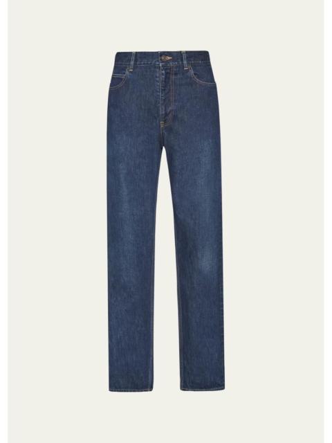 The Row Men's Vanya Mid-Rise Wide-Leg Jeans