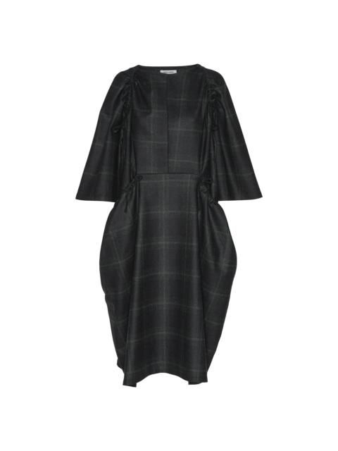 HENRIK VIBSKOV PULL DRESS - DARK CHECKS