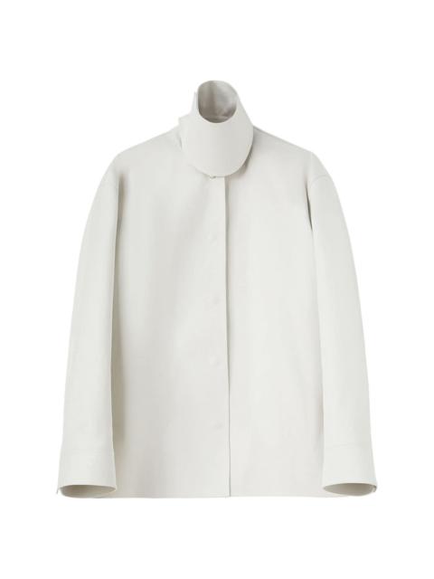 Jil Sander high-neck cotton shirt jacket