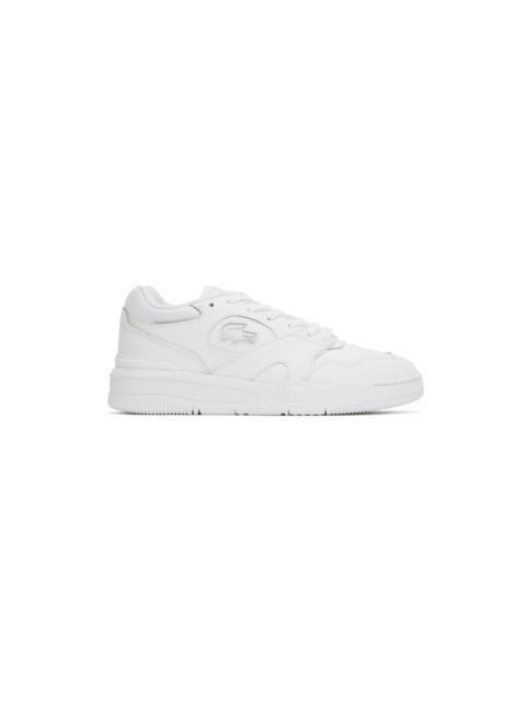 LACOSTE White Lineshot Signature Heel Sneakers