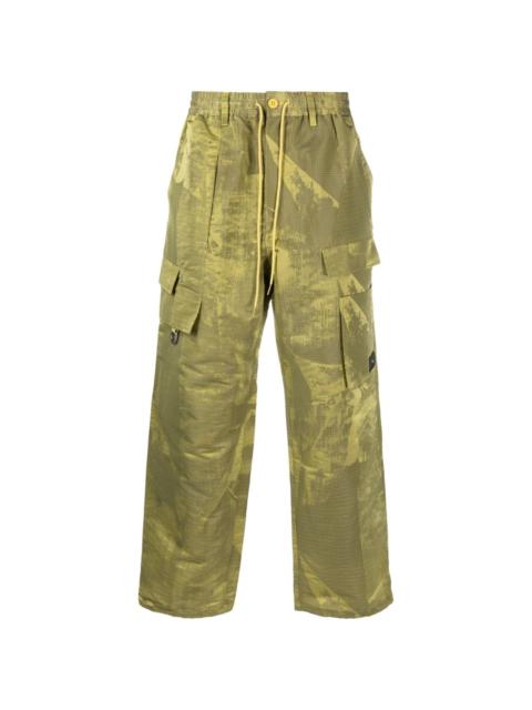 jacquard ripstop cargo trousers
