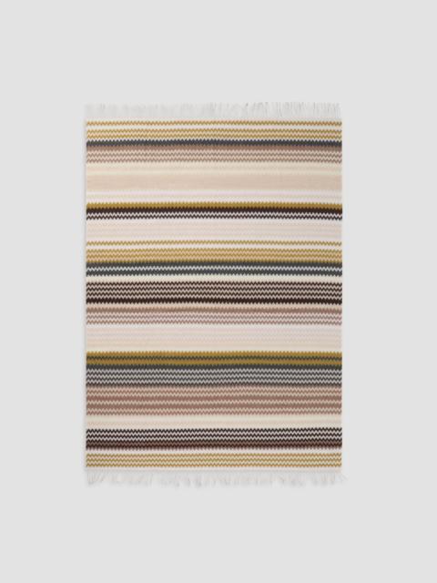 Missoni Humbert Striped Wool-Blend Throw Blanket - Beige Multicolor