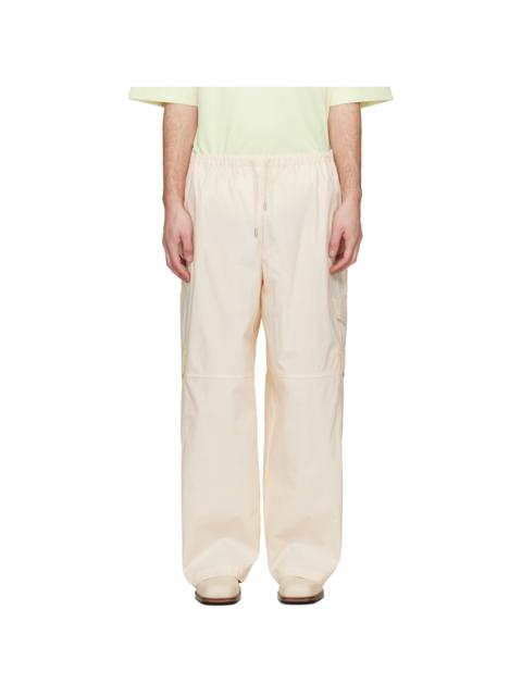 Maison Kitsuné Off-White Oversize Cargo Pants