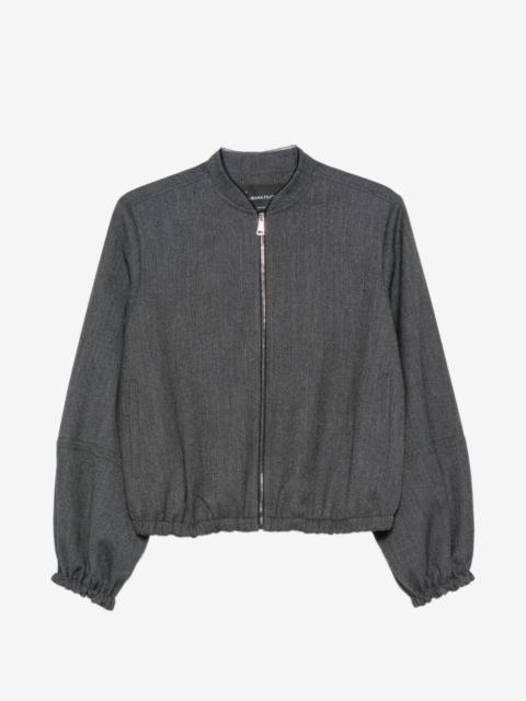 FABIANA FILIPPI elasticated-hem zip-up jacket