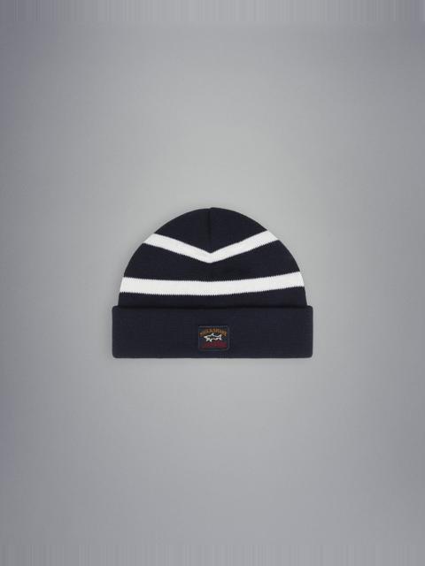 Paul & Shark Wool beanie with iconic badge