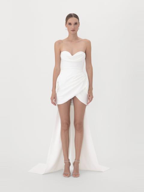 SAU LEE THEA CREPE MINI DRESS