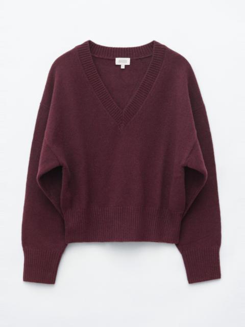 & Other Stories Wool-Cotton V-Neck Jumper