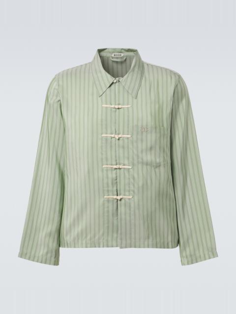BODE Sylvan striped silk shirt