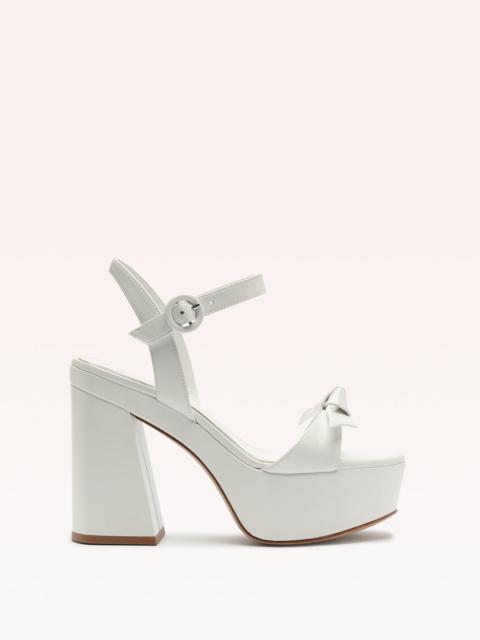 ALEXANDRE BIRMAN CLARITA FLARE PLATFORM BRIDAL PEARL
