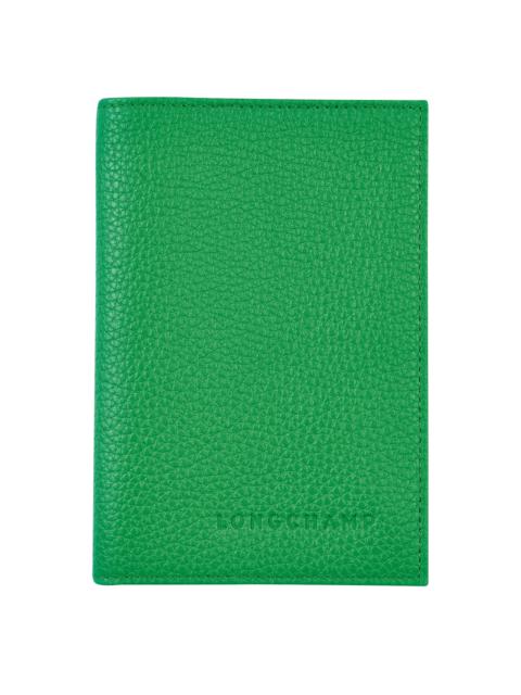 Longchamp Le Foulonné Passport cover Lawn - Leather