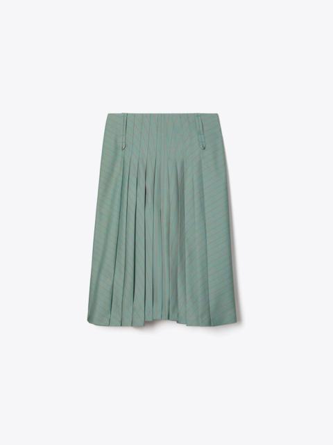 TORY BURCH Pleated Wool Skirt