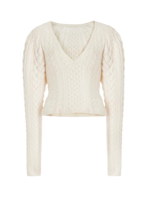 GABRIELA HEARST Arwel Sweater in Ivory Cashmere