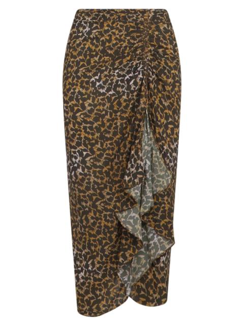 Isabel Marant ETOILE AZARIA DRAPED LONG SKIRT | BRONZE