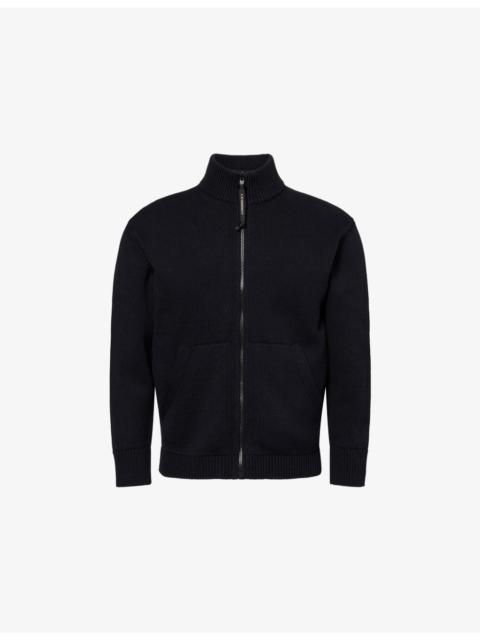 C.P. Company Internal-Vest High-Neck Cotton-Knit Cardigan