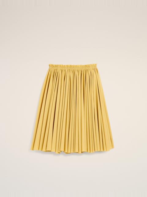 AMI Paris YELLOW COTTON MIDI COROLLA SKIRT
