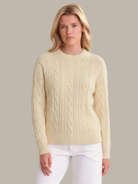 525 america Eleanor: Cable Knit Cotton Crewneck