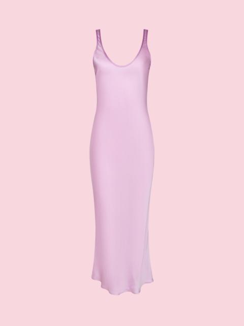 L'AGENCE Akiya Satin Maxi Dress