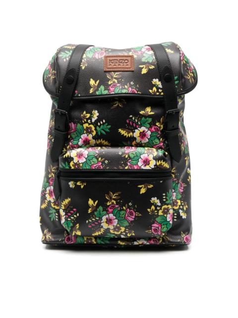 floral foldover backpack
