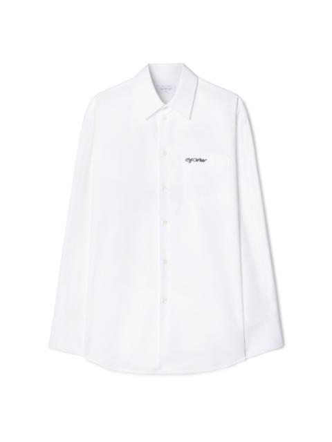 Tシャツ・カットソー Off-White OW EMB COTWO OVER L/S SHIRT Off-White Ow Emb Heavycot Collar Shirt | REVERSIBLE
