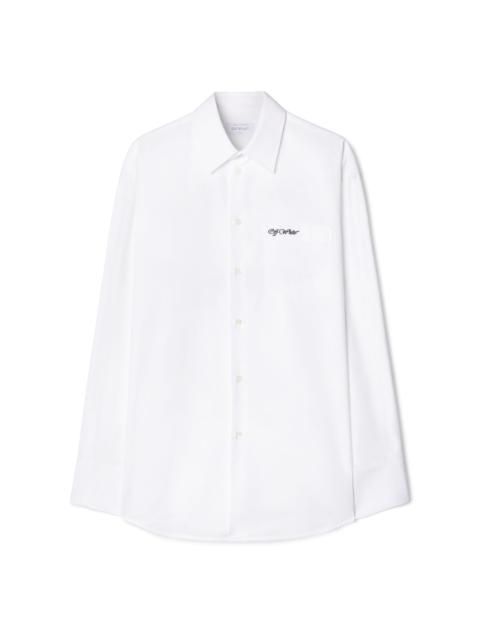 White Popeline Oversized Shirt