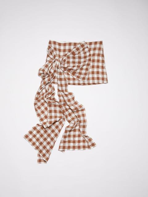 Acne Studios Bow mini skirt - Cinnamon Brown