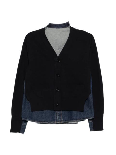 sacai Denim x Knit Cardigan
